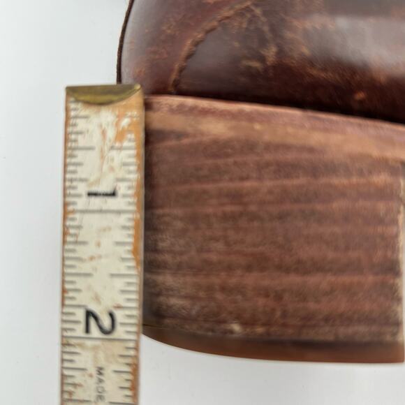 Madewell The Bonham Boot Women's 7.5 Cognac Brown Leather Pointed Toe Ankle - Picture 10 of 11